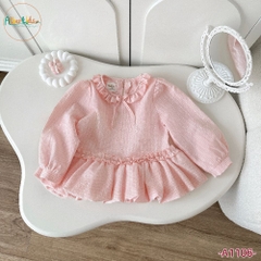 Sét bộ đồ bé gái dài tay kẻ A1106