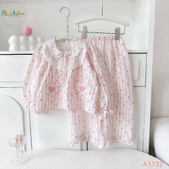 Sét bộ BG dài tay ren cổ họa tiết A1132