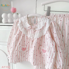 Sét bộ BG dài tay ren cổ họa tiết A1132