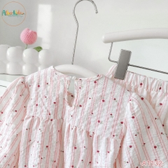 Sét bộ BG dài tay ren cổ họa tiết A1132