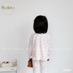 Bộ đồ bé gái dài tay in HELLO GIRL  A0721