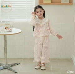 Sét bộ BG dài tay ren cổ họa tiết A1132