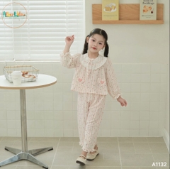 Sét bộ BG dài tay ren cổ họa tiết A1132