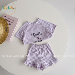 Sét đồ bơi bé gái in họa tiết A0735