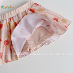 Sét đồ bơi bé gái áo ngắn tay kèm chân váy A0728