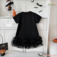 Váy BG halloween đen in hình A1102