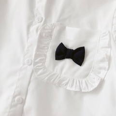 Áo sơ mi trắng đính nơ túi A0901