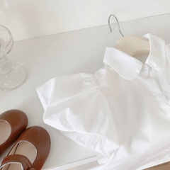 Áo sơ mi trắng đính nơ túi A0901