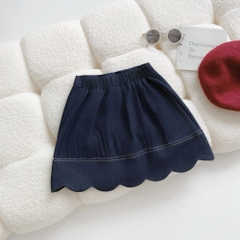 Chân váy bò họa tiết trái tim A0758