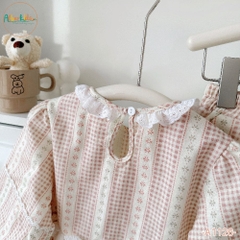 Sét bộ BG dài tay kẻ hoa A1126