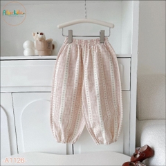 Sét bộ BG dài tay kẻ hoa A1126