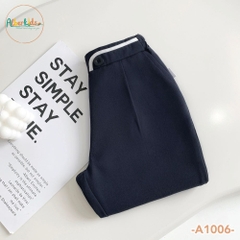 Quần dài bé gái baggy 2 cúc cạp trắng A1006