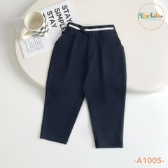Quần dài bé gái baggy phối viền trắng A1005
