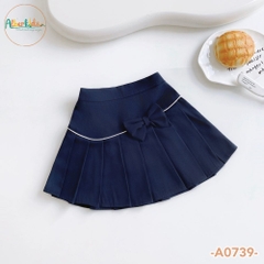 Chân váy xếp ly đính nơ A0739