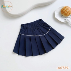 Chân váy xếp ly đính nơ A0739