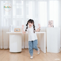 Quần bò bé gái gập gấu A1050