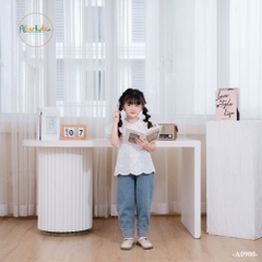 Quần bò bé gái gập gấu A1050