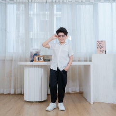 Áo sơ mi trắng bé trai A1010