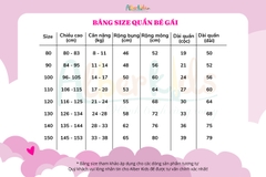Chân váy xếp ly màu BE bé gái AG0167
