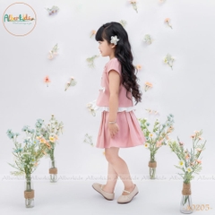 Sét áo + chân váy bé gái cách điệu A0205