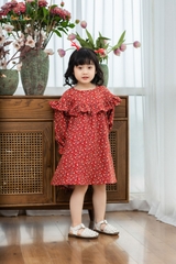 Váy BG hoa nhí đỏ Luci Dress V33