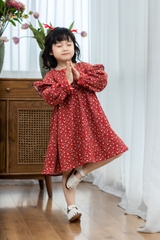 Váy BG hoa nhí đỏ Luci Dress V33