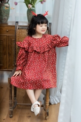 Váy BG hoa nhí đỏ Luci Dress V33