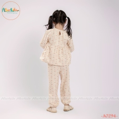 Sét đồ bé gái in họa tiết A0294