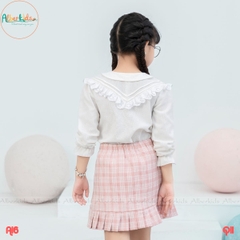 Áo sơ mi trắng bé gái A16