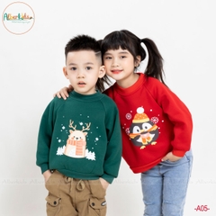 Áo nỉ in hinh noel A05