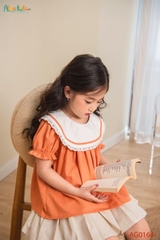 Chân váy xếp ly màu BE bé gái AG0167