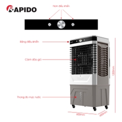 Quạt điều hòa RAPIDO Everest 9000M