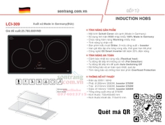 Bếp từ ba vùng nấu Lorca LCI-309