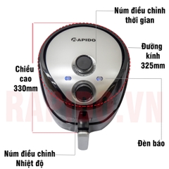 Nồi chiên không dầu Rapido RAF5.0M