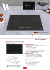 Bếp từ hai vùng nấu Lorca LCI-809 PRO