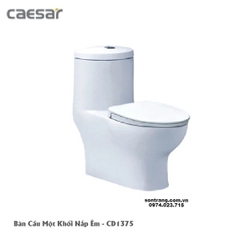 Bàn Cầu Một Khối Nắp Êm CAESAR-CD1375
