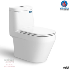 Bàn cầu một khối Viglacera V68