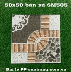 Gạch sân vườn 50x50 Bán sứ ROYAL SM505