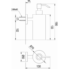 Hộp Xà Phòng Treo Tường Inax KFV-25AY