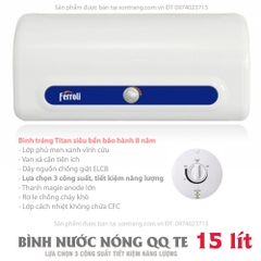 Bình nước nóng Ferroli QQ TE 15 lít