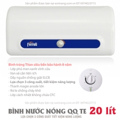 Bình nước nóng Ferroli QQ TE 20 lít