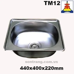 CHẬU INOX  TÂN MỸ 1 HỐ -  TM12