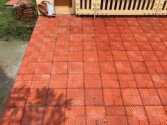 Gạch lá dừa chống trơn Giếng đáy KT 20x20