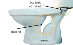 Bồn cầu 2 khối xả gạt INAX C-117VA