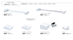 Bộ Phụ Kiện phòng tắm 6 Món bằng Sứ Caesar Q990A6