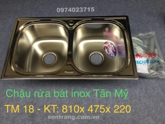 CHẬU INOX  TÂN MỸ TM 18  810x475x220mm