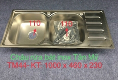 CHẬU INOX TÂN MỸ TM 44 KT 1000x460x230