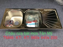 CHẬU INOX TÂN MỸ TM 46 KT 980x440x200