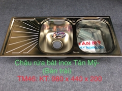 CHẬU INOX TÂN MỸ TM 46 KT 980x440x200