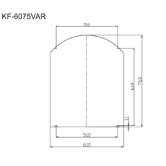 Gương treo tường nhà tắm KF-6075VAR